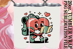 PRESENT OF HAPPINESS 20oz TUMBLER WRAP, Valenines Heart Product Image 1