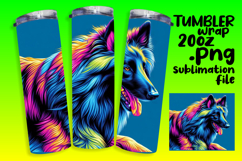 SLEEK 20oz Sublimation Tumbler Template , Dog Product Image 1