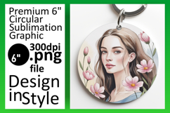 Lovely Round Design Car Coaster , Beauty Woman Product Image 1