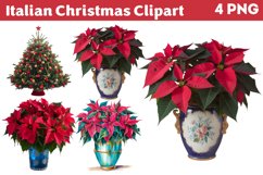 Italian Christmas Clipart PNG Product Image 1