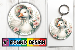 Cozy Round Car Coaster Magic, Goose Product Image 1