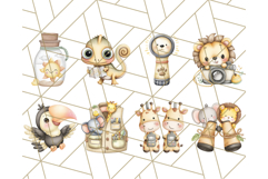 Cute Safari Animal Clipart PNG for Kids, African Wildlife Product Image 2