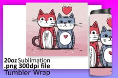 Cat Chronicles: Whimsical Tumbler Wrap Delights Product Image 1