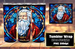 Xmas Stained Design Tumbler 20oz Product Image 1