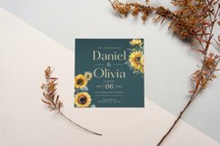 54 Sunflower Watercolor Flowers Clipart Product Image 5