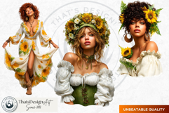 Sunflower Women Romantic Country and Boho Summer Graphics Product Image 4