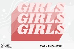 Girls Girls Girls SVG DXF PNG Feminist Product Image 1