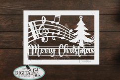 Music Christmas card svg Cricut Joy Maker Explore Air Laser Product Image 2