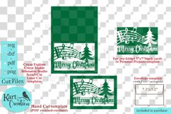 Music Christmas card svg Cricut Joy Maker Explore Air Laser Product Image 3