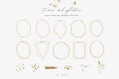 Duetto - gold watercolor leaf set Product Image 11