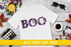Halloween SVG | BOO SVG | BOO Halloween SVG | BOO floral SVG Product Image 2