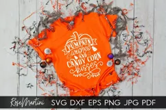 Pumpkin Wishes And Candy Corn Kisses SVG Autumn Halloween Product Image 8