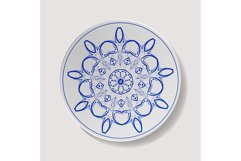 Realistic Plate Vector. Closeup Porcelain Tableware Product Image 1
