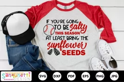 Salty baseball sunflower seeds funny SVG for baseball Product Image 1