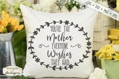 Mothers Day | Everyone Wishes | Mom Mother SVG Product Image 1