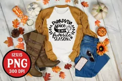 Pumpkin Spice Is My Favorite Season PNG Sublimation Turkey Product Image 1
