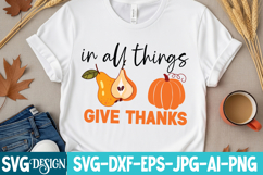 in all things Give thanks SVG Design,thanksgiving Svg Design Product Image 2