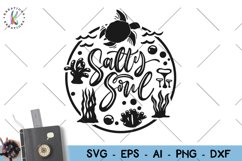 Summer svg Salty Soul clipart Product Image 1
