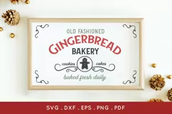 Gingerbread Bakery Christmas Sign svg eps png pdf dxf Product Image 4