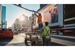 workers billboard conveyor belt Product Image 1