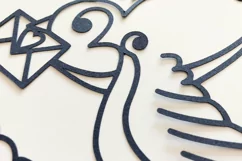 Swallow Paper Cut, Nautical SVG Product Image 4