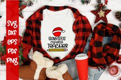 Santa's Favorite Teacher SVG - Christmas SVG - Teacher SVG Product Image 1