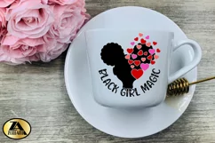 Black Girl Valentine SVG Black Girl Magic SVG Cut Files Product Image 4