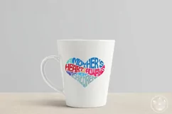 A mother's heart is always with her children SVG in heart Product Image 5