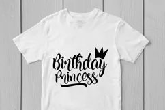 Birthday Princess - Birthday SVG EPS DXF PNG Cutting Files Product Image 2