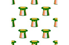 Irish holiday St Patrick day, seamless headdress hats Product Image 13
