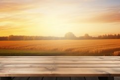 Empty Wooden Table Background Wallpaper Product Image 1