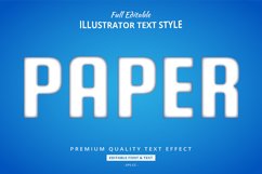 Paper Cut 3D Illustrator Text Style Effect Product Image 1