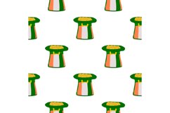 Irish holiday St Patrick day, seamless headdress hats Product Image 1