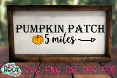 Pumpkin Patch 5 Miles - A Fall SVG Product Image 2