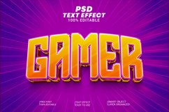 Gamer 3d psd text effect style Product Image 1