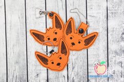 Fennec Fox In The Hoop Keyfob Product Image 1