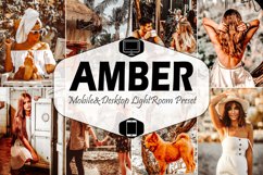 10 Amber Mobile &amp; Desktop Lightroom Presets, warm LR preset, Product Image 1