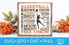 Womens Basketball SVG Subway Art SVG Basketball SVG Sports Product Image 1