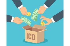 Ico concept. Token bank, blockchain technology, ethereum and Product Image 1