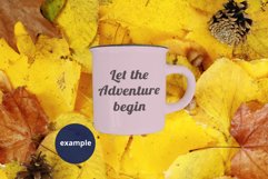 Autumn Fall Camping mug mockup, Full wrap camping mug mockup Product Image 5