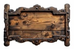 Vintage Wooden Nameplate Signboard Product Image 1