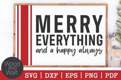 Merry Everything And A Happy Always SVG | Christmas Cut File Product Image 1