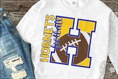 H Hornets Football SVG DXF EPS PNG JPG Product Image 3