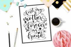 First My Mother Forever My Friend SVG | Mothers Day Cut File Product Image 2