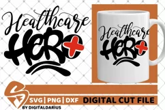 Healthcare Hero svg, Stethoscope svg, Medical svg, Nurse svg Product Image 1