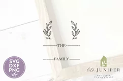 Last Name SVG Files, Family Name Wood Sign SVG Product Image 2