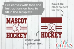 Hockey SVG | Hockey Template 002 | Shirt Design Product Image 5