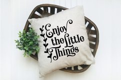 Enjoy the Little Things SVG Cut File - Motivational SVG Product Image 2