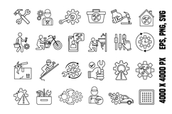 Line Repair Icons Product Image 1