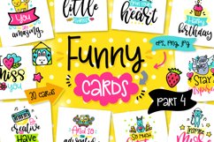 30 Funny Color Cards with Quote Product Image 1